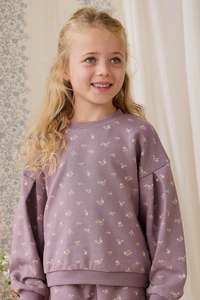 Organic Cotton Elara Sweatshirt - Isla Plum