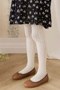 Socks Tights: Isabella Tights - Parchment