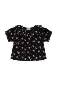 Organic Cotton Alora Top - Cassie Caviar