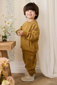Organic Cotton Nash Track Pant - Buckwheat Teddy Face
