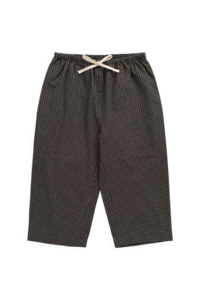 Pants Leggings: Organic Cotton Kenji Pant - Basalt Grid
