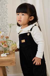 Baby Overalls: Adelaide Overall - Black Sesame
