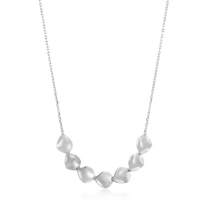 Silver Metal Crush Necklace