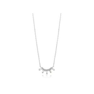 Silver Glow Getter Solid Bar Necklace