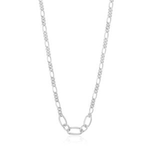 Ania Haie: Silver Figaro Chain Necklace