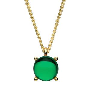 Sanna Gold Necklace - Green