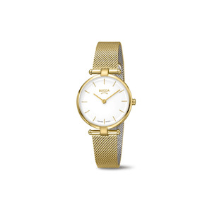 Boccia: 3340-03 - Womens Gold Plated Titanium Dress Watch