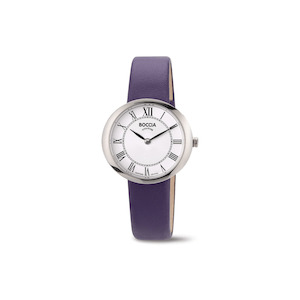 Boccia: 3344-02 - Womens Titanium with Purple Strap Dress Watch