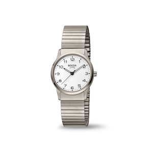 3287-04 - Womens Titanium Dress Watch with Expanding Strap