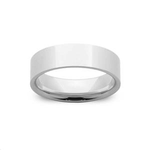 Sterling Silver Mens 5mm Soft Edge Band