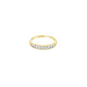Diamond Dress Rings: 9k Yellow Gold Diamond Anniversary Ring