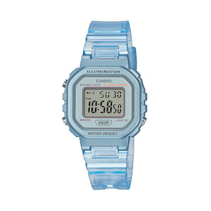 Watches For Children: Casio Small Transparent Blue Digital Watch - LA20WHS-2A