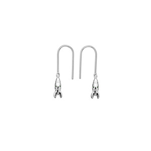 Karen Walker: Sterling Silver Mini Rocket Earrings
