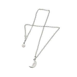 Karen Walker: Sterling Silver Moon Pendant