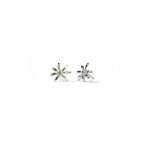 Sterling Silver Daisy Stud Earrings