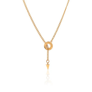 Necklaces: Orbit Lariat / Necklace / Gold