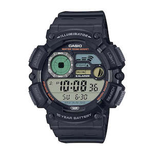 Casio: Casio Mens Digital in Black - WS1500H-1A