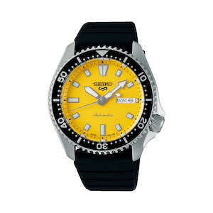 Seiko: Seiko - SRPL87K Seiko 5 Sports SKX Redux in Ki-iro Yellow Automatic Watch