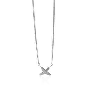 Boh Runga: Sterling Silver Feather Kisses Pendant