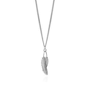 Sterling Silver Duo Miromiro Feather Pendant