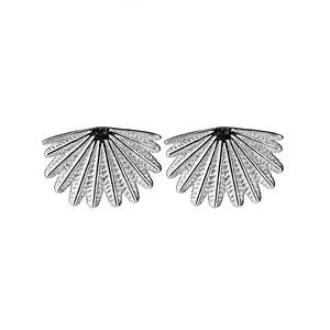 Boh Runga: Sterling Silver Mini Fan Tail Studs