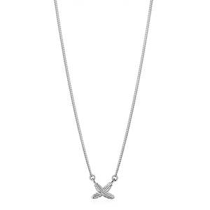 Sterling Silver Mini Feather Kisses Pendant
