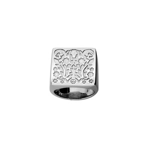 Karen Walker: Sterling Silver Filigree Signet Ring