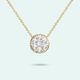9k Yellow Gold Chic Diamond Pendant