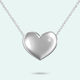 Sterling Silver Heart Crystal Pendant