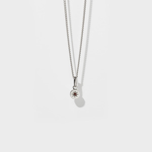 Meadowlark: Sterling Silver Lulu Necklace - African Garnet
