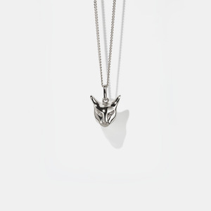 Sterling Silver Cat Charm Necklace