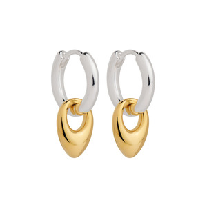 Najo: Petal Huggie Earring - 2 Tone