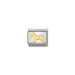 Nomination: Composable Classic Link 030112/09 Horse in 18k Gold