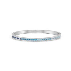 Nomination: Pretty Bangles 029506/003 Silver With Gradient Blue CZ