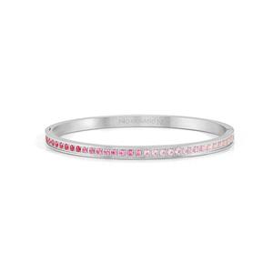 Pretty Bangles 029506/002 Silver With Gradient Pink CZ - Large