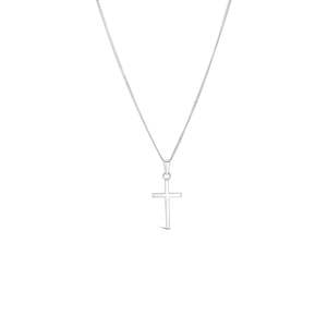 Necklaces: Sterling Silver Narrow Cross Pendant