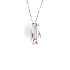Sterling Silver Hoiho (Yellow Eyed Penguin ) Necklace