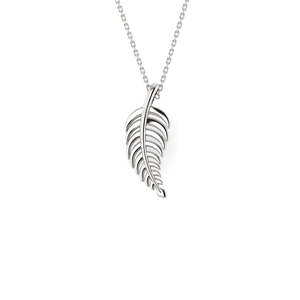 Sterling Silver Fern Memento Necklace