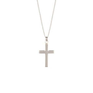 Sterling Silver Plain Flat Cross Pendant