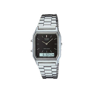 Casio: Casio Steel Vintage Duo Watch - AQ230A-1D