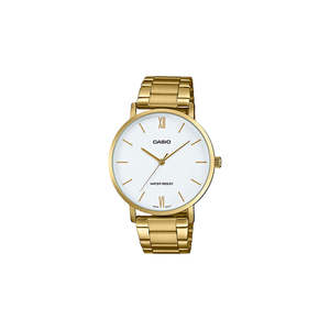 Mens Gold & White Watch - MTPVT01G-7B