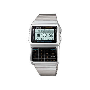Casio Vintage Databank Calculator Silver Watch - DBC611-1D