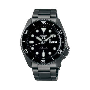 Automatic: Seiko - SRPD65K Mens Black Seiko 5 Sports Automatic Watch