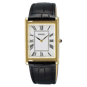 Seiko: Seiko - SWR104P Men's Classic Rectangular Daywear Watch