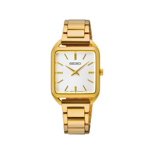Seiko: SWR078P - Ladies Gold Square Dial Dress Watch
