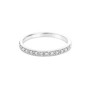 9k White Gold Channel Set Band Anniversary Ring