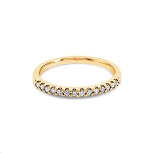 Womens Wedding Rings: 9k Yellow Gold & Diamond Anniversary Band Ring