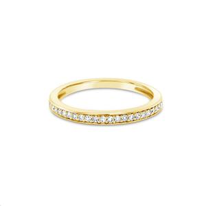 Womens Wedding Rings: 9k Yellow Gold 0.15ct Diamond Band Ring