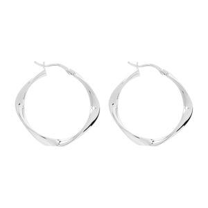 Earrings: Garden of Eden Silver Hoop Earrings
