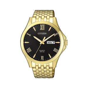 Citizen: BF2022-55H - Mens Quartz Gold Plated Stainless Steel Dress Watch